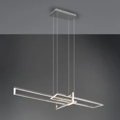 Salinas LED-hængelampe, 3.000 K, mat nikkel