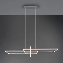 Salinas LED-hængelampe, 3.000 K, mat nikkel