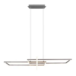 Salinas LED-hængelampe, 3.000 K, mat nikkel