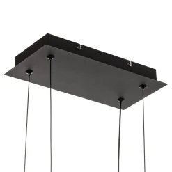 Salinas LED-hængelampe, 3.000 K, mat sort