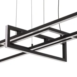 Salinas LED-hængelampe, 3.000 K, mat sort