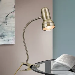 Samala klemlampe patina