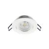 Samsola forsænket loftlampe, hvid, Ø 8 cm, metal