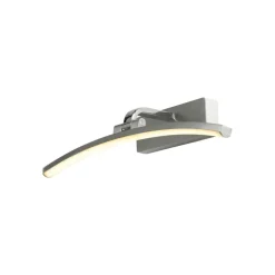 Santorini LED-væglampe, bredde 40 cm, krom, vipbar