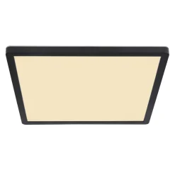 Sapana LED-loftlampe, kantet, kan dæmpes, sort
