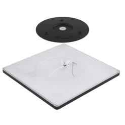Sapana LED-loftlampe, kantet, kan dæmpes, sort