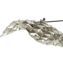Saten loftlampe i krystal 56 cm