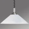 Saturn justerbar hængelampe mat nikkel
