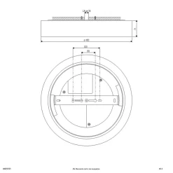 Sauro LED-loftslampe, Ø 40 cm, hvid
