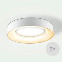 Sauro LED-loftslampe, Ø 40 cm, hvid