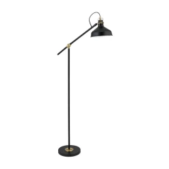 Schiller gulvlampe, sort, metal, 153 cm, justerbar