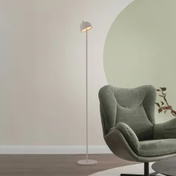 Schöner Wohnen LED-akku-gulvlampe Bellies, sandbrise, IP54
