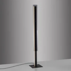 SCHÖNER WOHNEN LED-gulvlampe Lena, jern, sort, dæmper