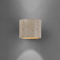 Schöner Wohnen Væglampe Traventa, beige, op/ned, G9