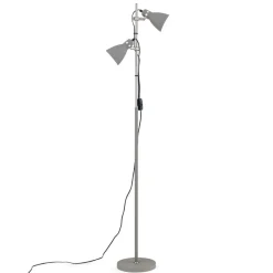 School gulvlampe med to spot, grå