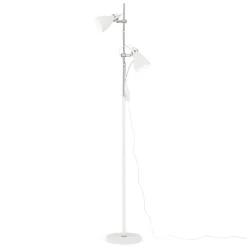 School gulvlampe med to spot, hvid