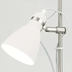 School gulvlampe med to spot, hvid