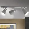 School loftspot, 3 lyskilder, gråt