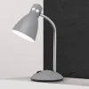 School skrivebordslampe, grå