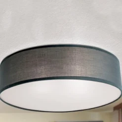 Seda stof-loftlampe, grå