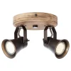 Seed loftspot, 2 lyskilder, sort