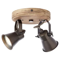 Seed loftspot, 2 lyskilder, sort