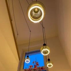 SEGULA floating globe G150 E27 6 W grå glas åben