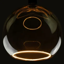 SEGULA floating globe G300 E27 8 W grå glas åben