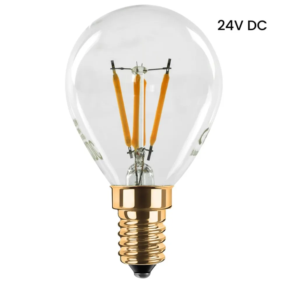 Segula LED-dråbepære 24V DC E14 3W Filament 922