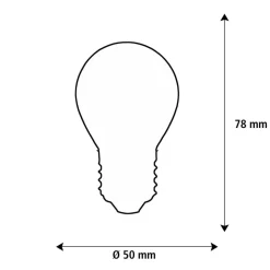 SEGULA LED Elegant Line E27 3W Golfbold 2.200 K Filament dæmpbar
