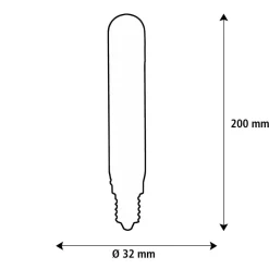 SEGULA LED Elegant Line E27 5W Tube 2.200 K Filament dæmpbar