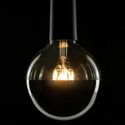 SEGULA LED-Globe E27 6,5 W 927 hovedspejl sølv