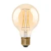 Segula LED-globepære E27 G80 5W 2.200K guld dæmpbar