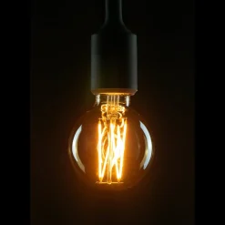 Segula LED-globepære E27 G80 5W 2.200K guld dæmpbar