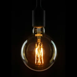 Segula LED-globepære E27 G125 5W 2.200K guld dæmpbar
