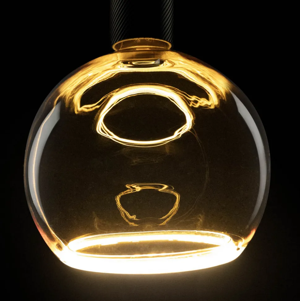 Segula LED globepære Svævende, E27, gul G200 6 W 922 dæmpbar