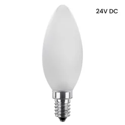 Segula LED-kertepære 24V DC E14 3W 927 mat dæmpbar