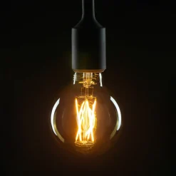 SEGULA LED-pære E27 5 W G95 1.900 K dæmpbar smoke