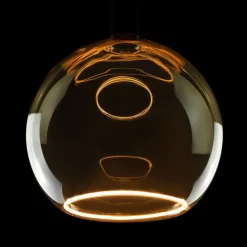 Segula LED svævende kugle G300 E27 5W 922 guld dæmpbar