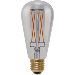 SEGULA Long Style LED-rustik pære E27 6 W, grå