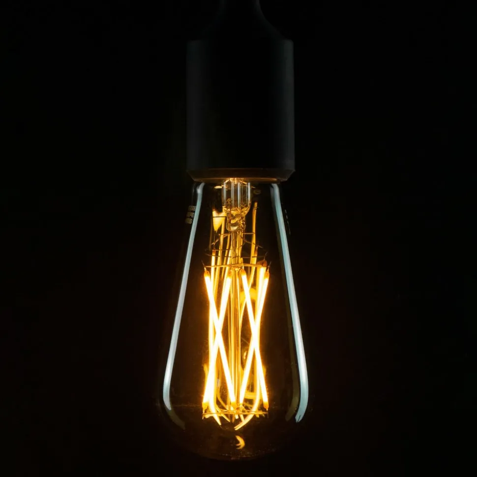 SEGULA Long Style LED-rustik pære E27 6 W, grå