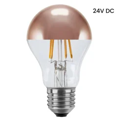 Segula topforspejlet LED-pære 24V DC E27 3W 927 ambient