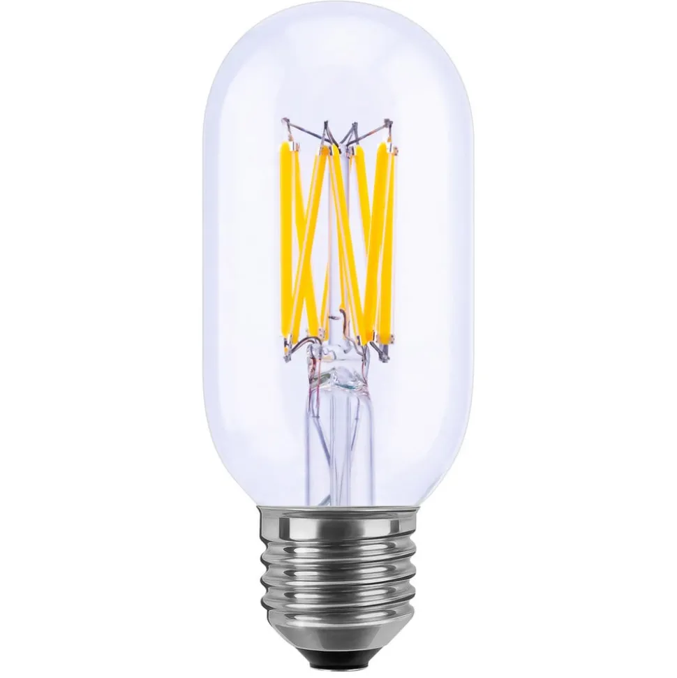 SEGULA Tube LED-pære E27 8 W 2.700 K klar, dæmpes