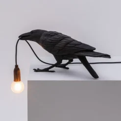 SELETTI Bird Lamp legesyg LED-bordlampe, sort