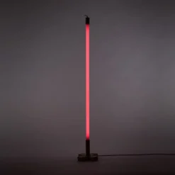 SELETTI LED-lampe Linea, fuchsia, trædetaljer, universal