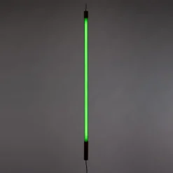 SELETTI LED-lampe Linea, grøn, trædetaljer, universal