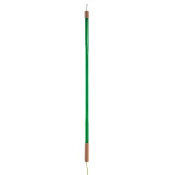 SELETTI LED-lampe Linea, grøn, trædetaljer, universal