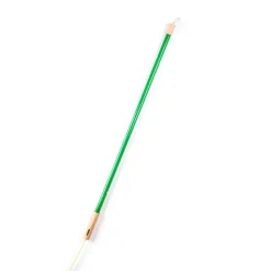 SELETTI LED-lampe Linea, grøn, trædetaljer, universal
