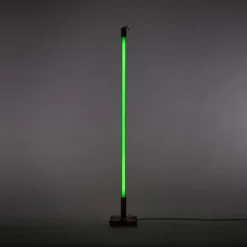 SELETTI LED-lampe Linea, grøn, trædetaljer, universal