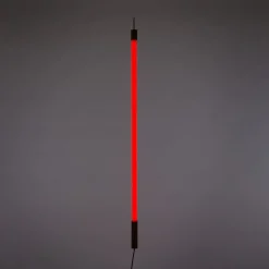 SELETTI LED-lys Linea, rød, trædetaljer, universal